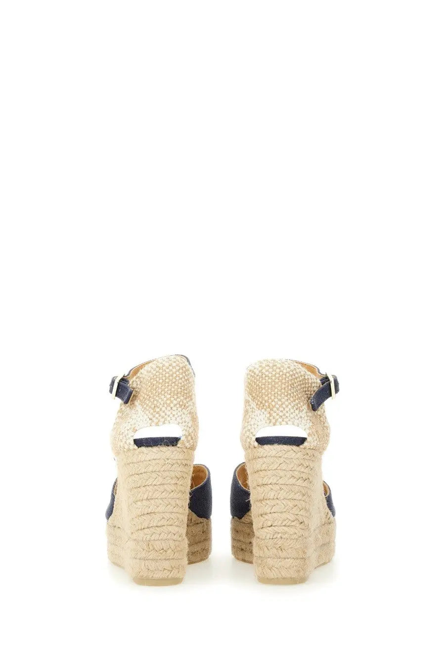 Castañer Women's Espadrille White Blue, view 3