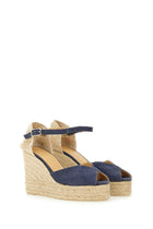 Castañer Women's Espadrille White Blue, view 2