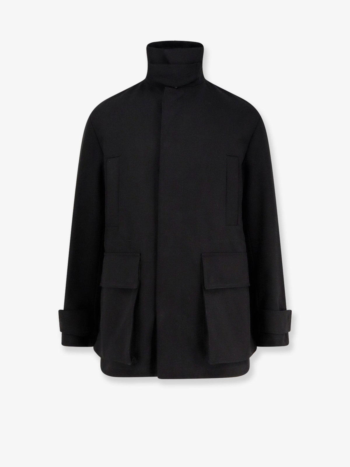 Hevò Men's Castel Del Monte Cotton Jacket Black