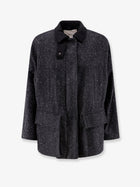 Hevò Women's Casteldelmonte Wool Blend Coat Grey