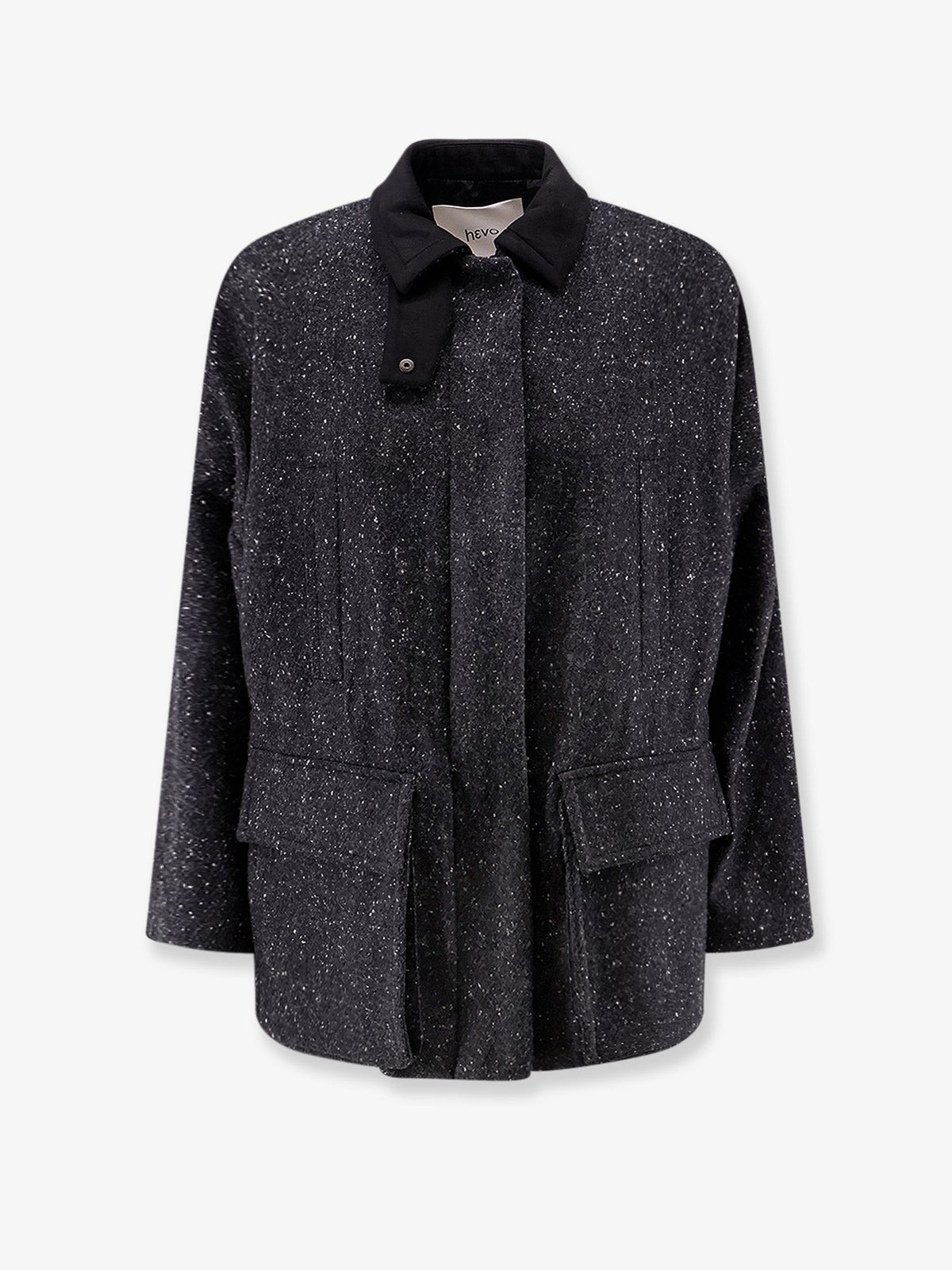 Hevò Women's Casteldelmonte Wool Blend Coat Grey