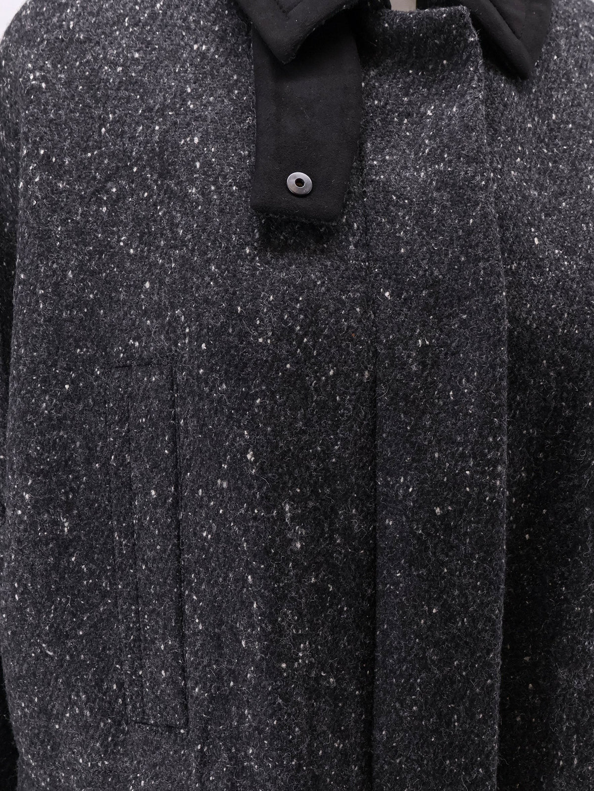Hevò Women's Casteldelmonte Wool Blend Coat Grey
