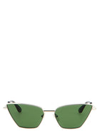 Alexander McQueen Cat Eye Sunglasses Gold