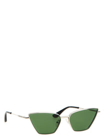Alexander McQueen Cat Eye Sunglasses Gold