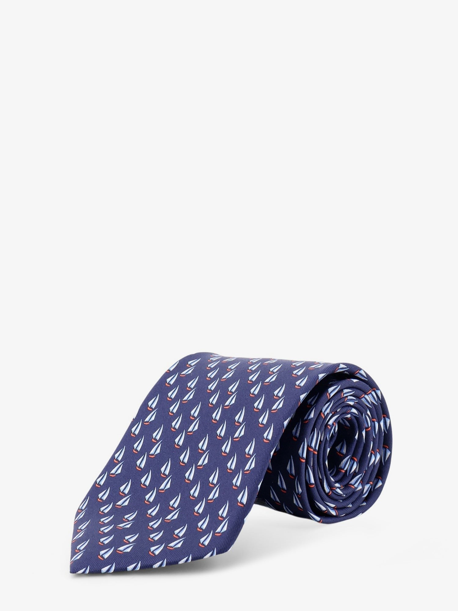 Ferragamo Men's Catamarano Silk Tie Blue
