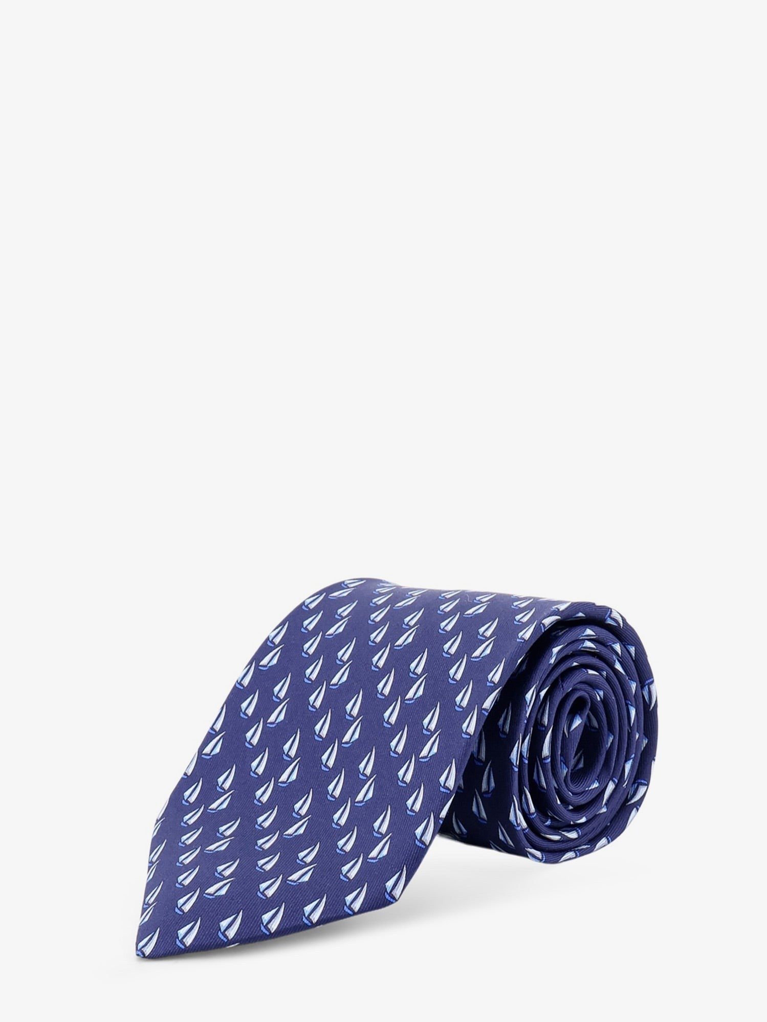 Ferragamo Men's Catamarano Silk Tie Blue