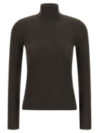 Max Mara Cavallo Turtleneck Sweater Brown