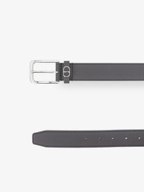 Dior Men's CD Icon Leather Belt Grey