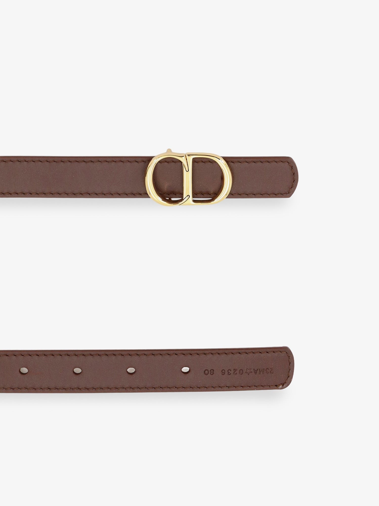 Dior Women's CD Icon Leather Belt Black