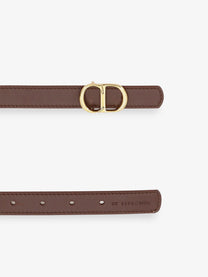 Dior Women's CD Icon Leather Belt Black