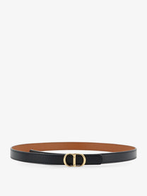 Dior Women's CD Icon Leather Belt Black