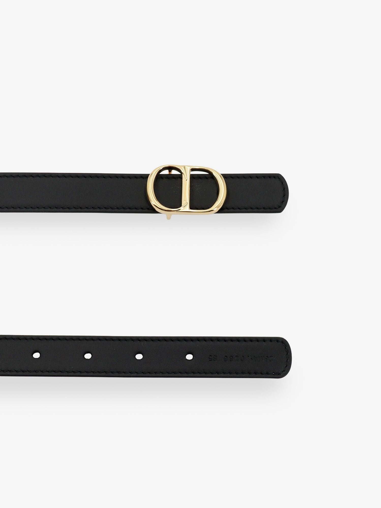 Dior Women's CD Icon Leather Belt Red