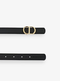 Dior Women's CD Icon Leather Belt Red