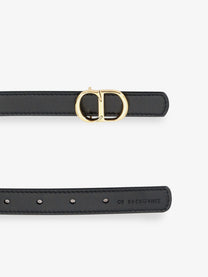Dior Women's CD Icon Leather Belt Black