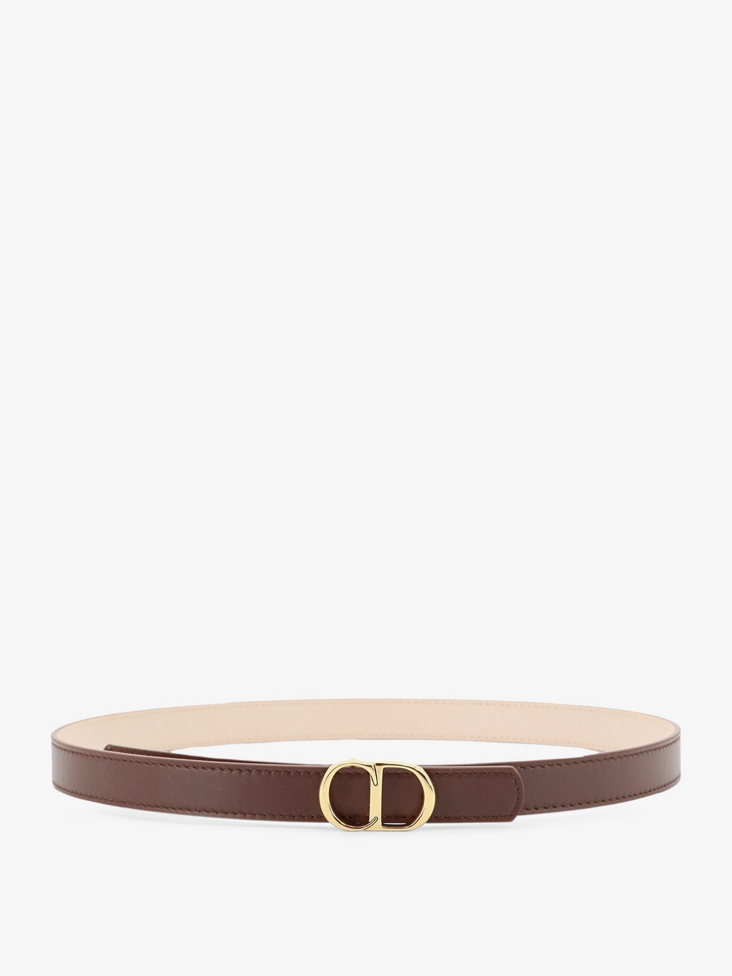 Dior Women's CD Icon Leather Belt Black