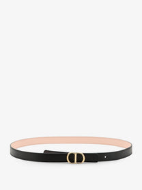 Dior Women's CD Icon Leather Belt Red