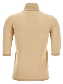 Max Mara Cecina Turtleneck Sweater Beige