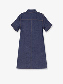 Celine - Celine Denim Mini Chemisier/Dress - Woman-&gt;Clothing-&gt;Dresses-&gt;Vestiti Corti