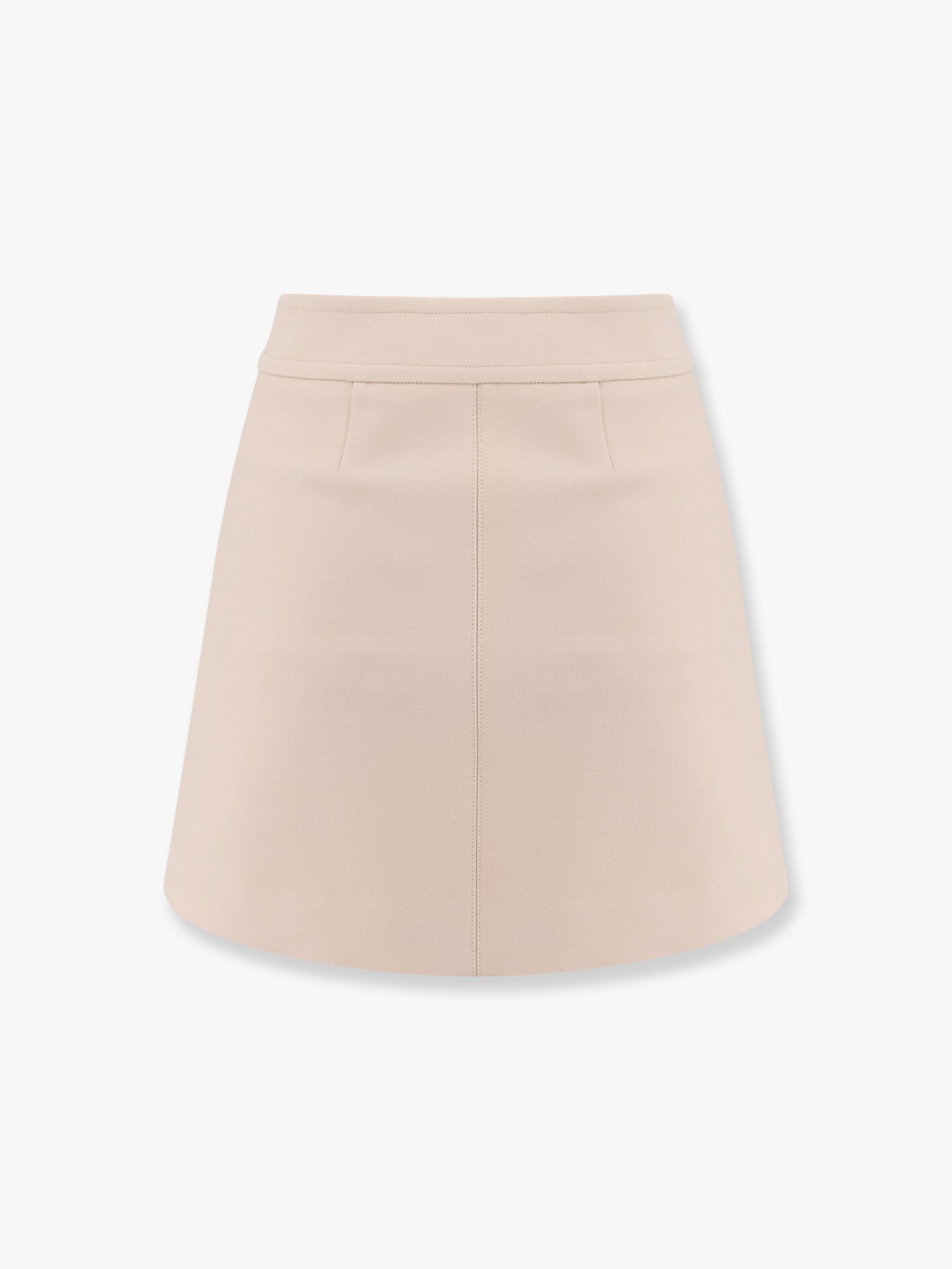 Celine - Celine Trapeze Mini Wool And Silk Skirt - Women’s Clothing