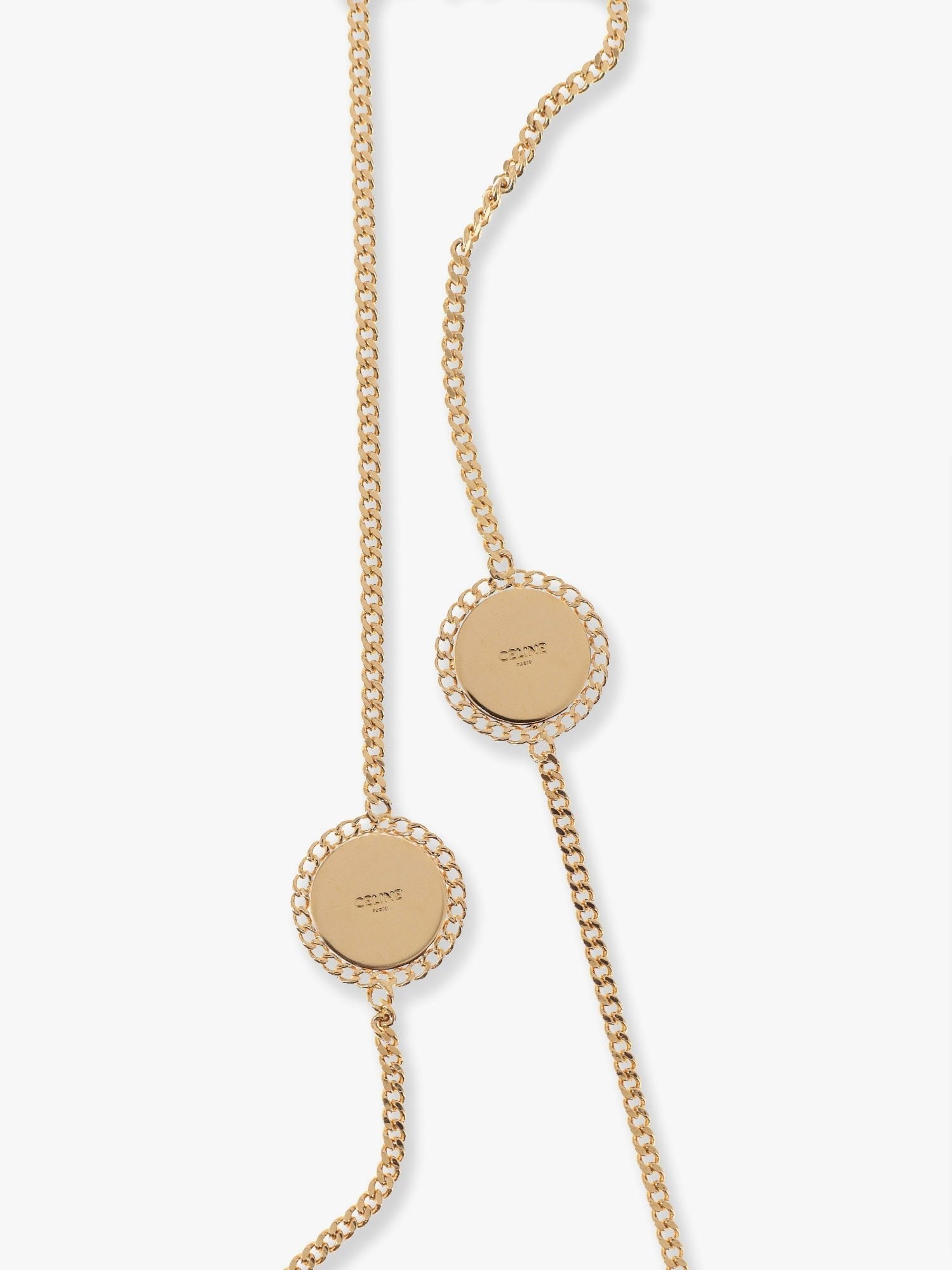 Celine - Celine Medaille Sautoir Metal Necklace - Women’s Accessories
