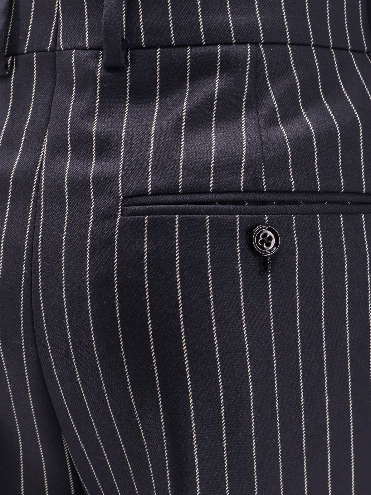 Celine - Celine Keith Wool Trousers With Pinstripe Motif - Men’s Pants
