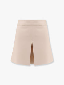 Celine - Celine Trapeze Mini Wool And Silk Skirt - Women’s Clothing