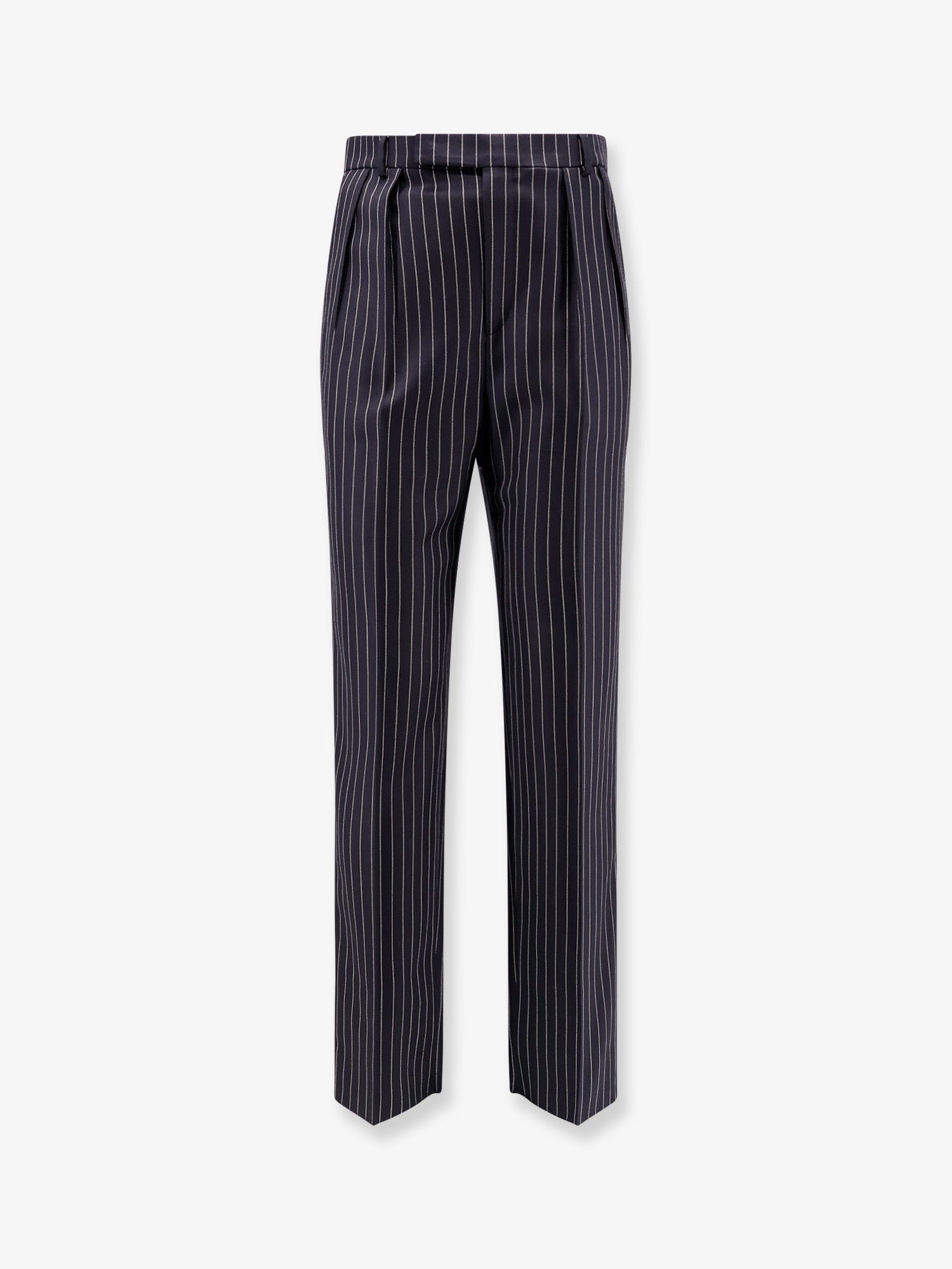 Celine - Celine Keith Wool Trousers With Pinstripe Motif - Men’s Pants