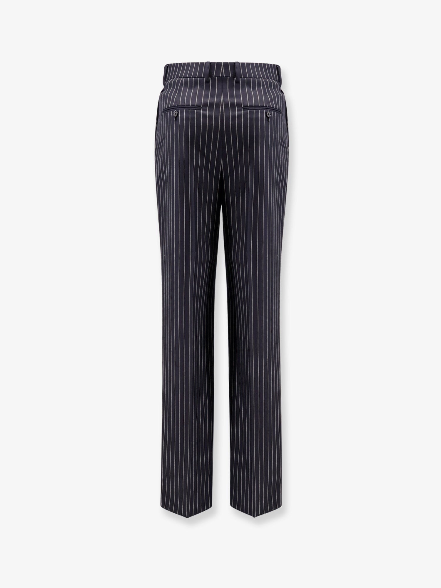 Celine - Celine Keith Wool Trousers With Pinstripe Motif - Men’s Pants