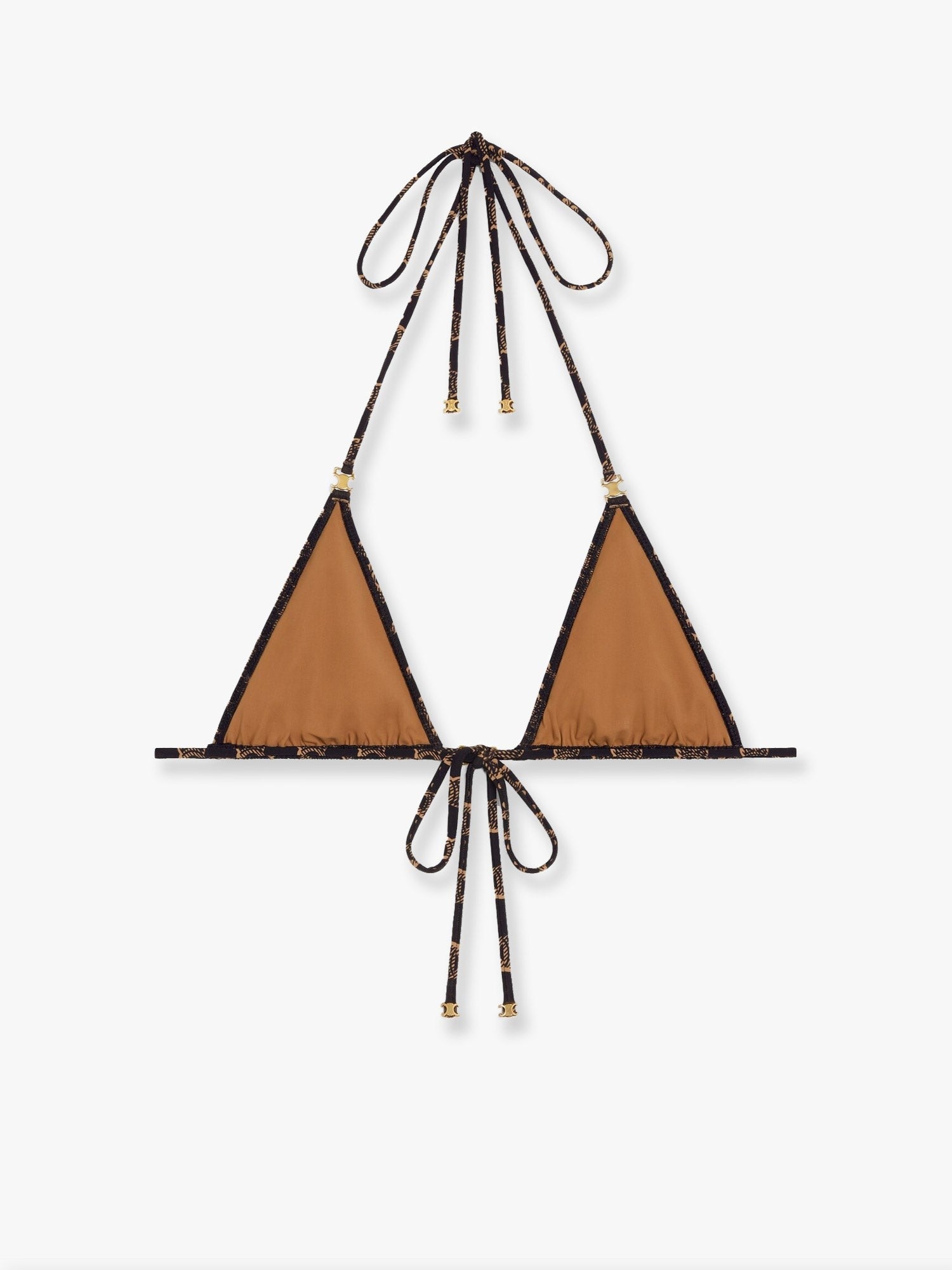 Celine - Celine Bikini Top With Triomphe Print - Women’s Clothing