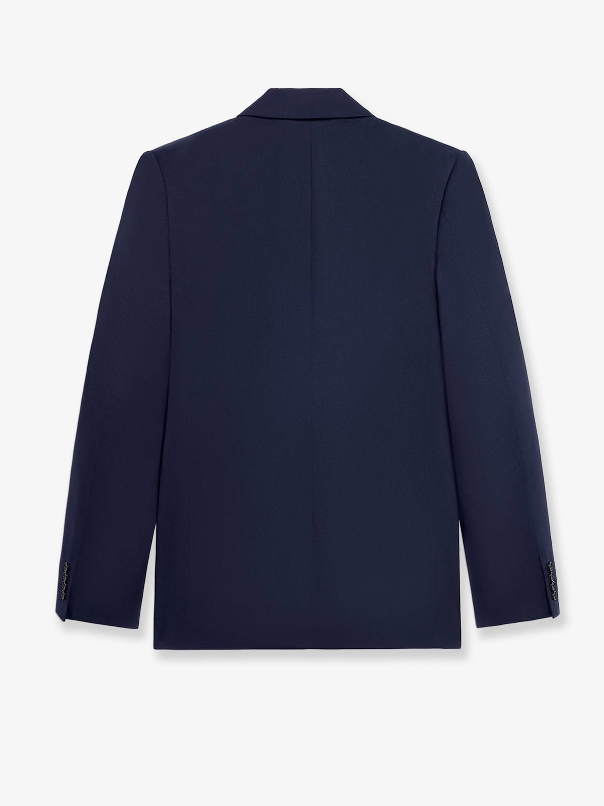 Celine Men's Classic Single Breasted Wool and Cashmer Blazer Blue, view 2