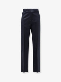 Celine Men's Classic Wool Trousers Blue