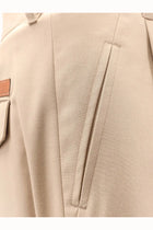 Celine Men's Cotton Trousers Beige, view 3