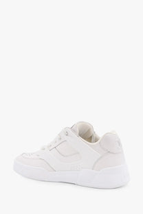 Celine men’s white leather sneaker with chunky sole and perforated detailing for casual wear