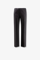 Celine Men's Pinstripe Wool Trousers White
