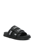 Celine Men's Tela Jacquard Celine Pitea Sandals Black, view 2