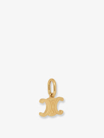 Celine Women's Celine Triomphe Brass Charm Gold