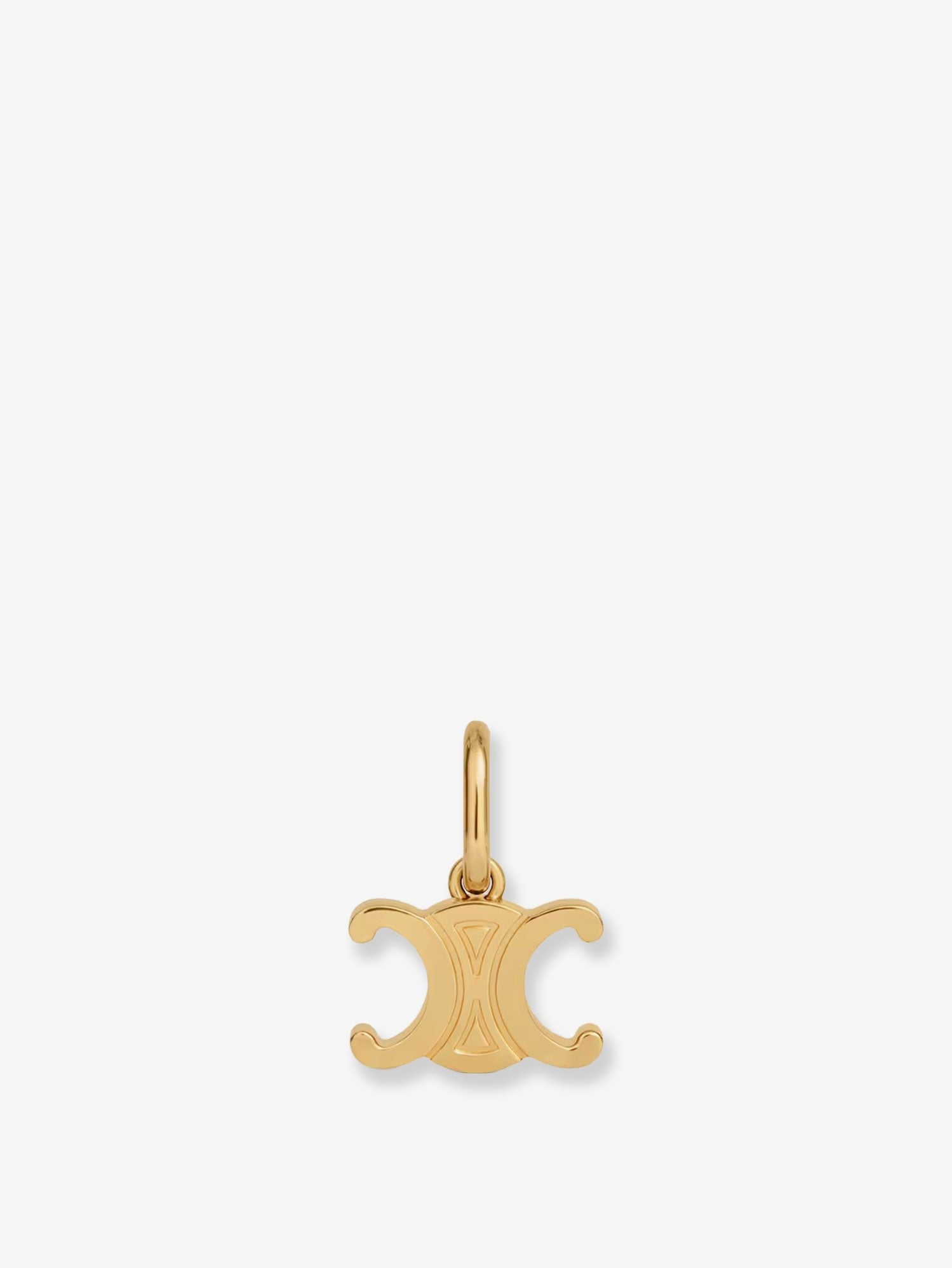 Celine Women's Celine Triomphe Brass Charm Gold Celine
