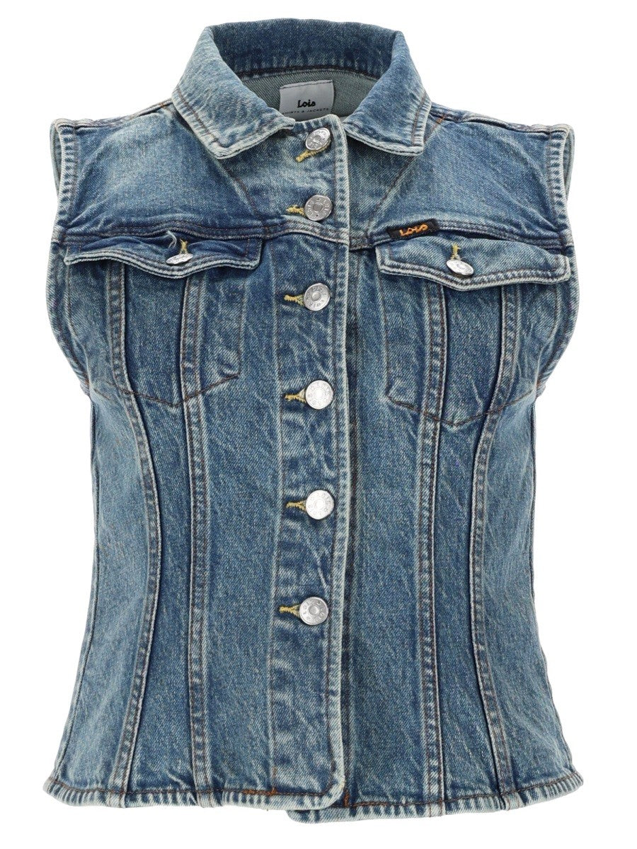 Lois Jeans Women's Celine Vest Blue