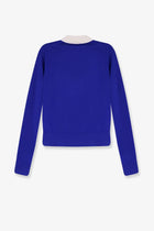 Celine Women's Cashmere and Silk Polo Shirt Blue, view 2
