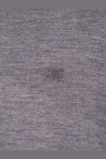 Gray heathered cotton t-shirt with subtle embroidered logo at center from celine women’s cashmere and silk polo shirt grey