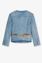 Celine Women's Denim Jacket Blue, view 2