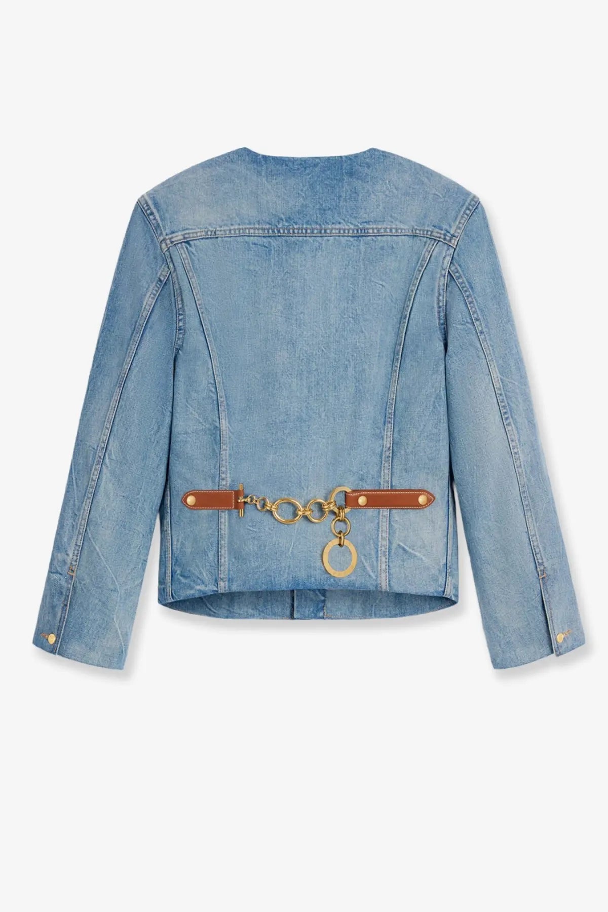 Celine Women's Denim Jacket Blue, view 2