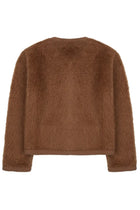 Celine Women's Mohair Chasseur Jacket Brown, view 2
