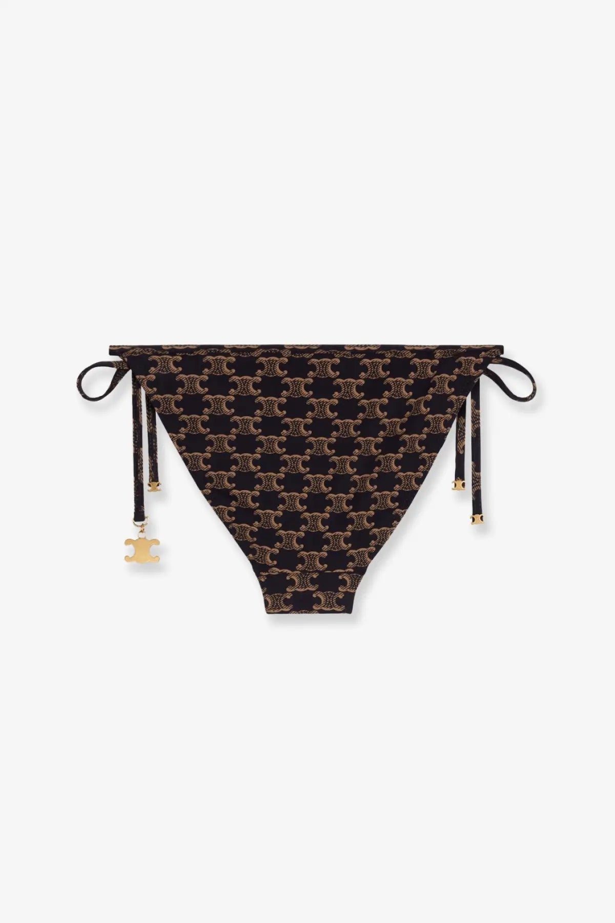 Celine Women's Jersey Bikini Bottom Brown, view 3
