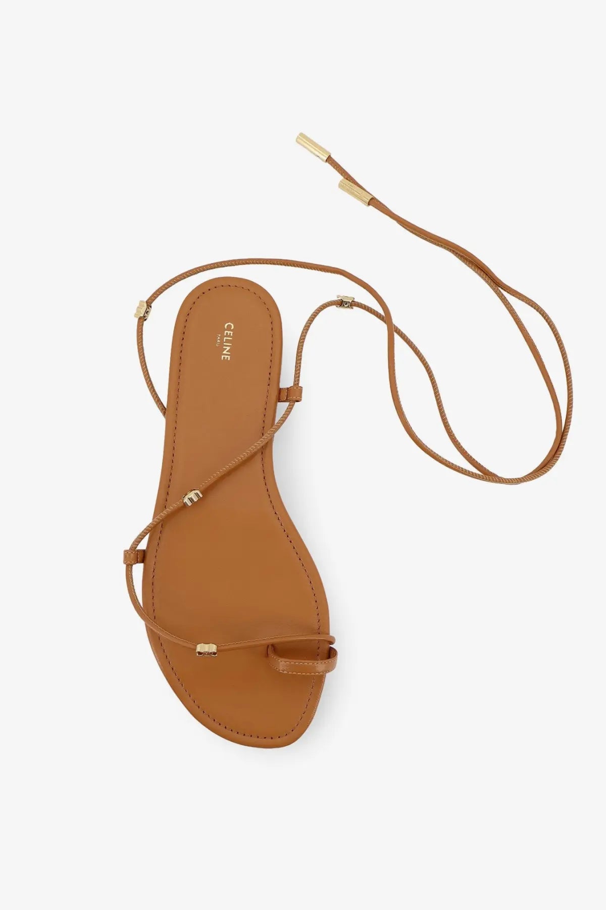 Celine Women's Leather Sandals Sahara, view 3