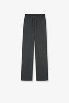 Celine Women's Madras Wool and Cashmere Jogger Trousers Black, view 2