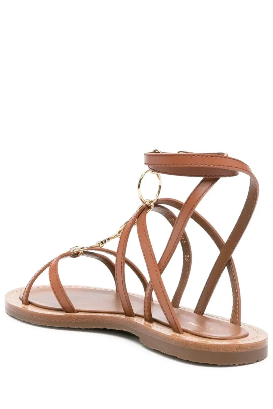Celine Women's Sandal Lympia Brown, view 4