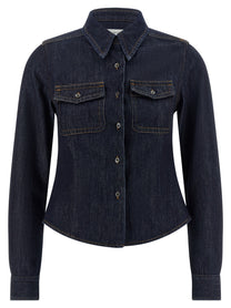 Dries Van Noten Cellie Den Shirt Blue