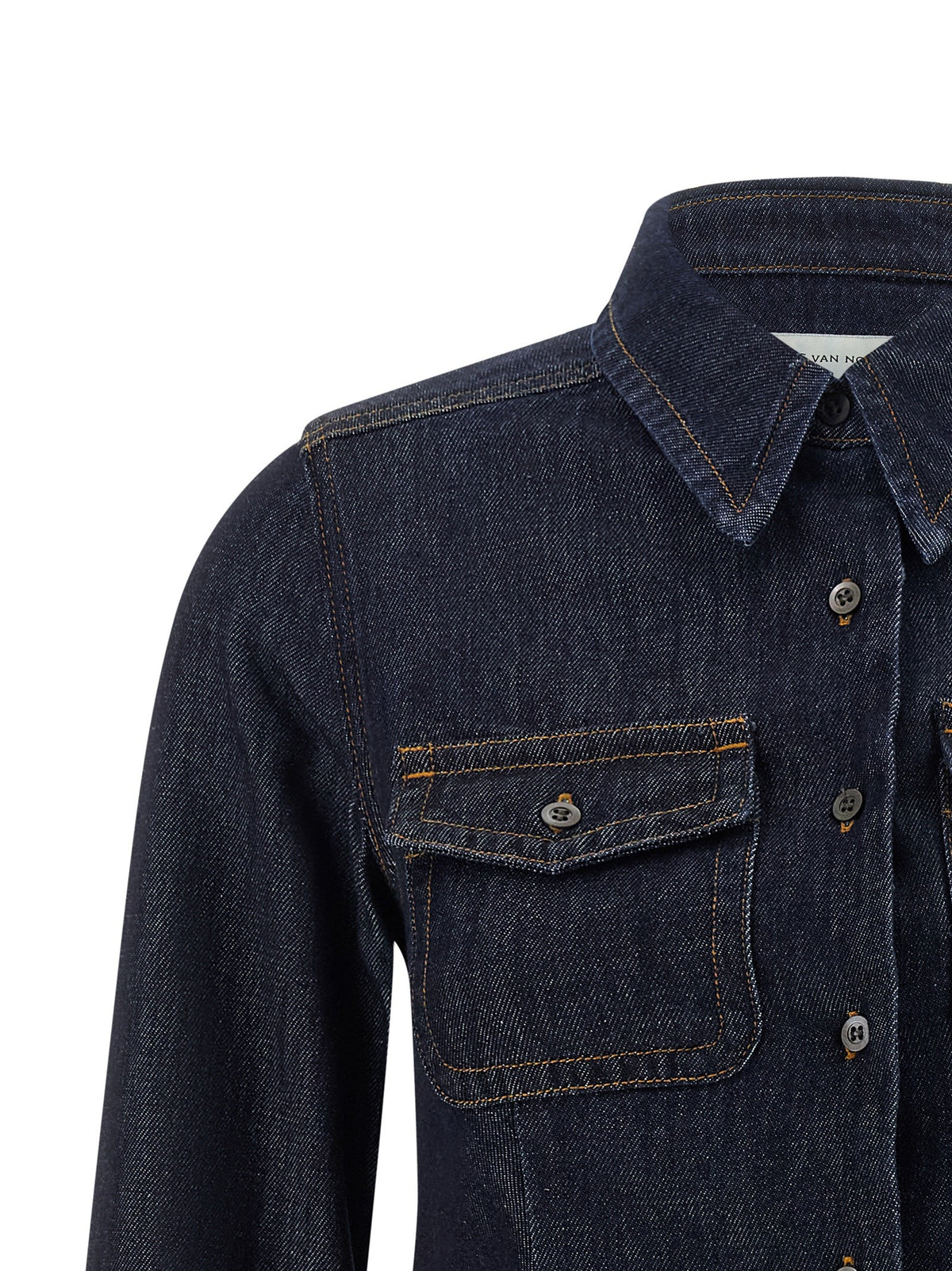 Dries Van Noten Cellie Den Shirt Blue, view 3