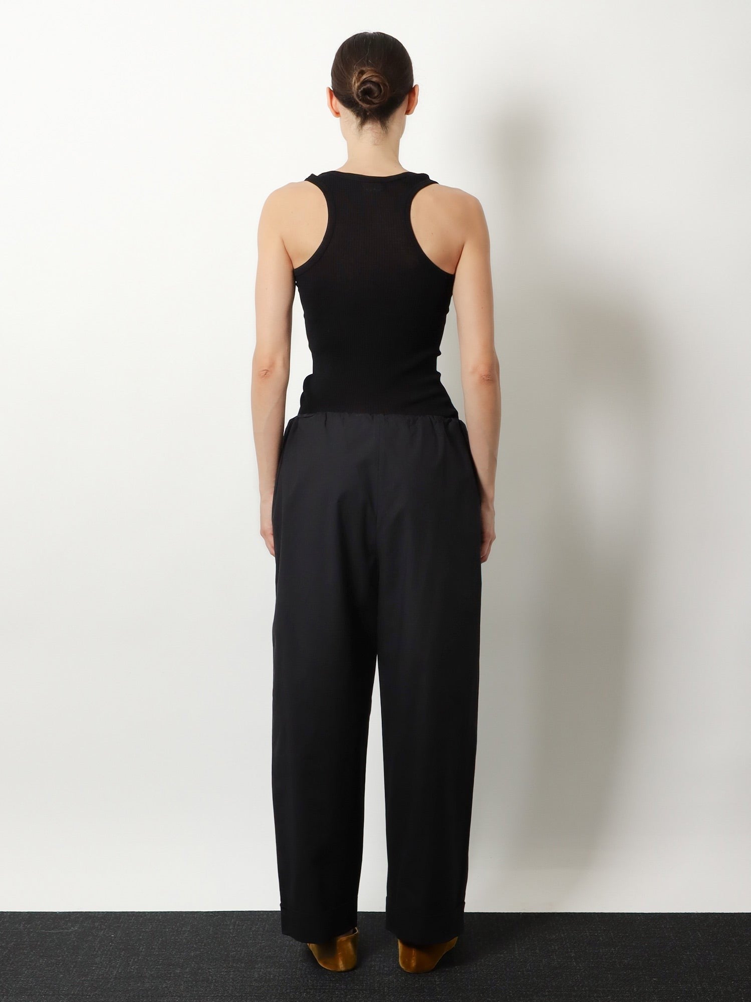 The Row Women's Cendrea Cotton Tank Top Black